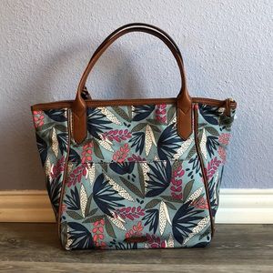 Fossil Fabric Palm Pattern